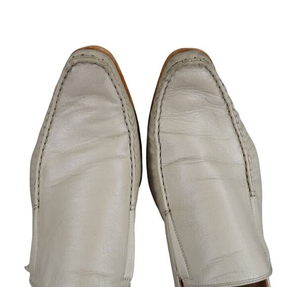 San Meldini Shoes Mens 43 Loafers Slip On Snip Toe Moc Leather Italian Classic - Picture 9 of 16